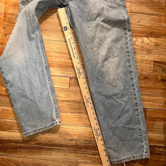 Levi’s 550 Vintage Y2K Blue Light Wash Faded Distressed Denim Jeans - Picture 7 of 7